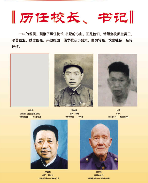 歷任校長、書記